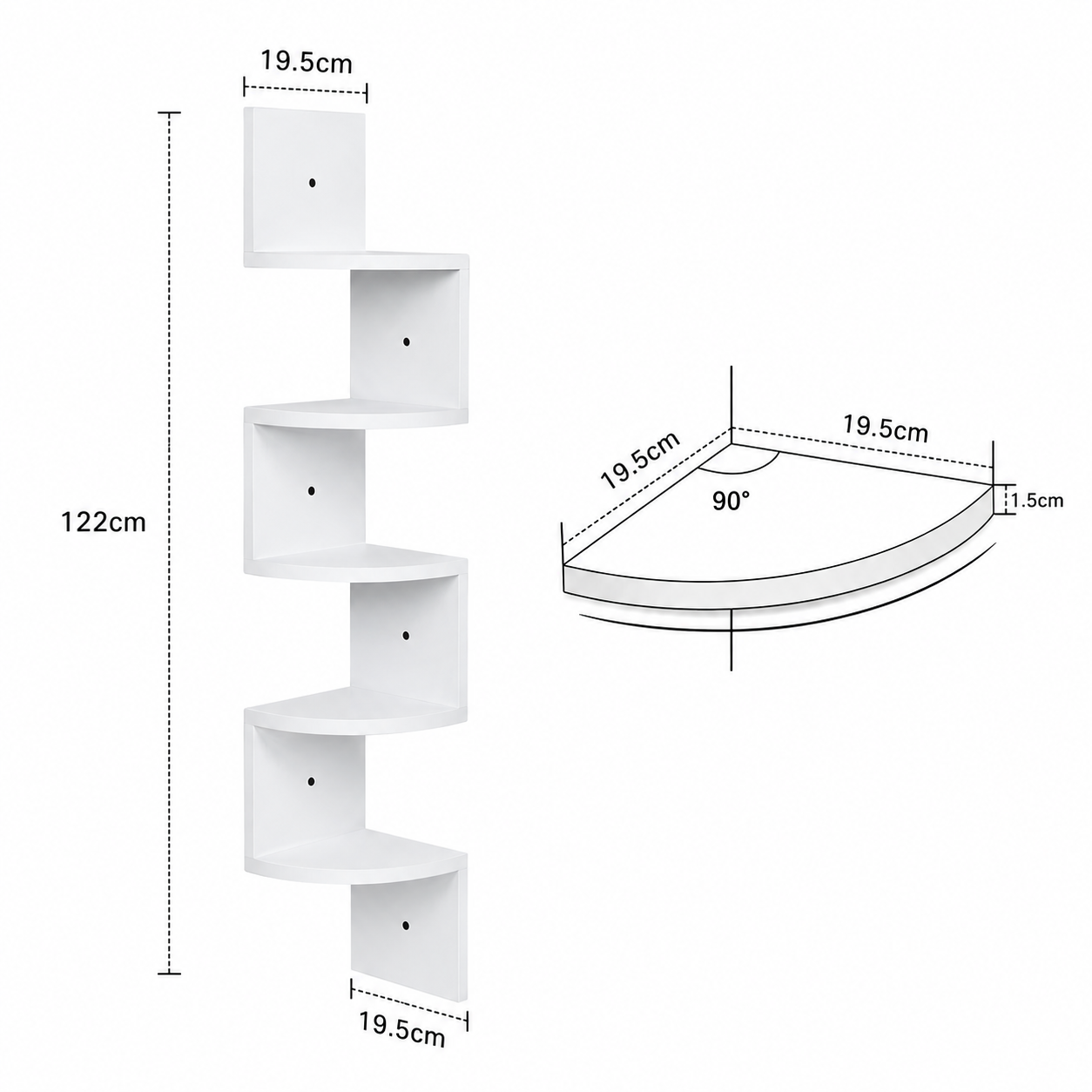 DEVULE™ CornerFlow Floating Shelf