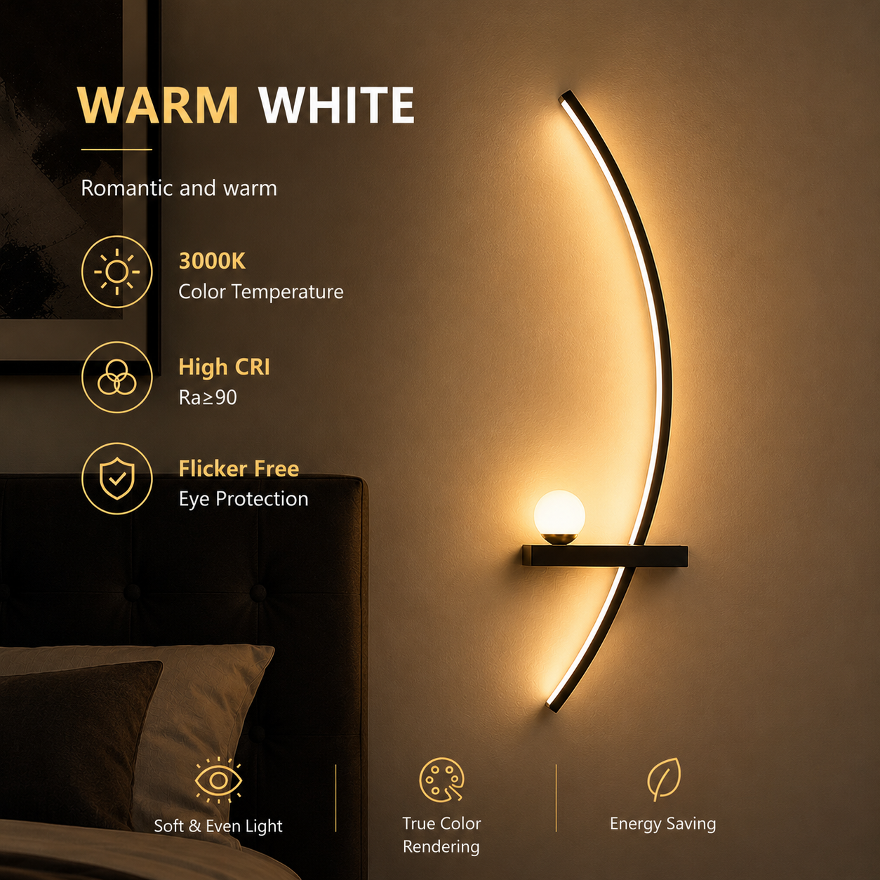 DEVULE™ AuraLine LED Wall Light