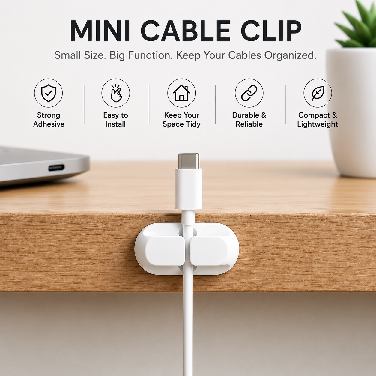 DEVULE™ CableFlow Desk Organizer