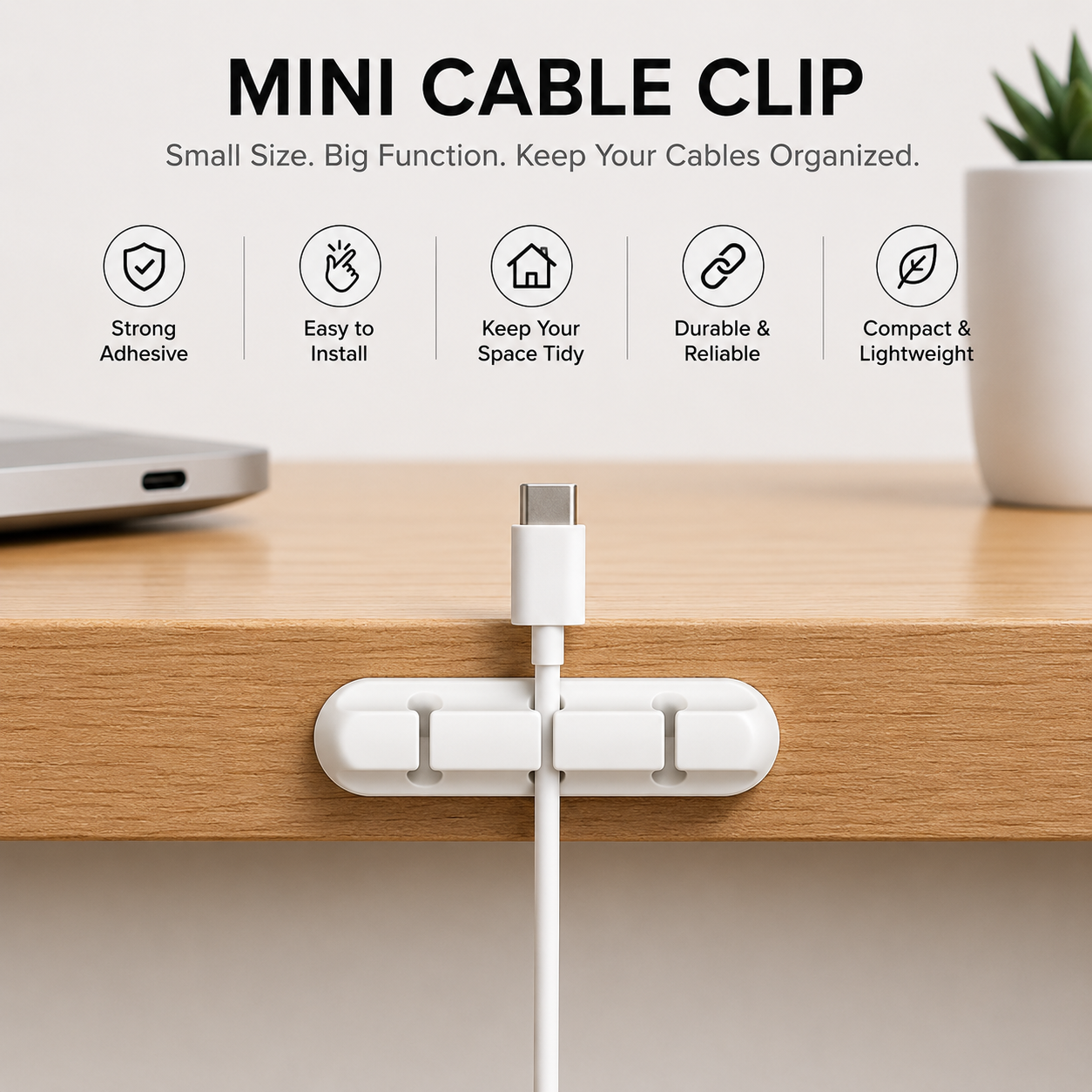 DEVULE™ CableFlow Desk Organizer