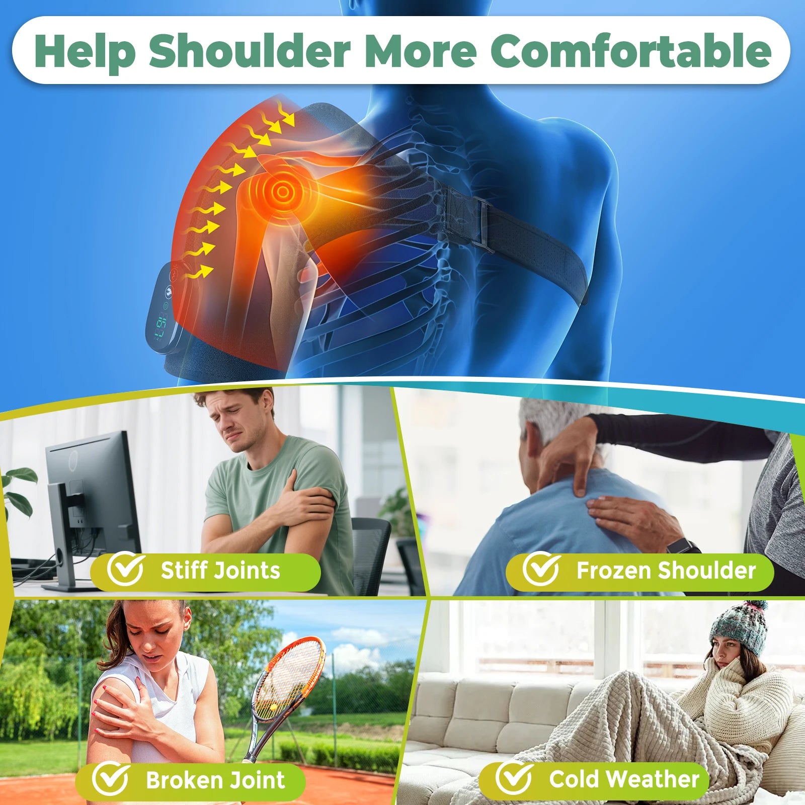 Devule's V1 Heated Shoulder Massage Belt