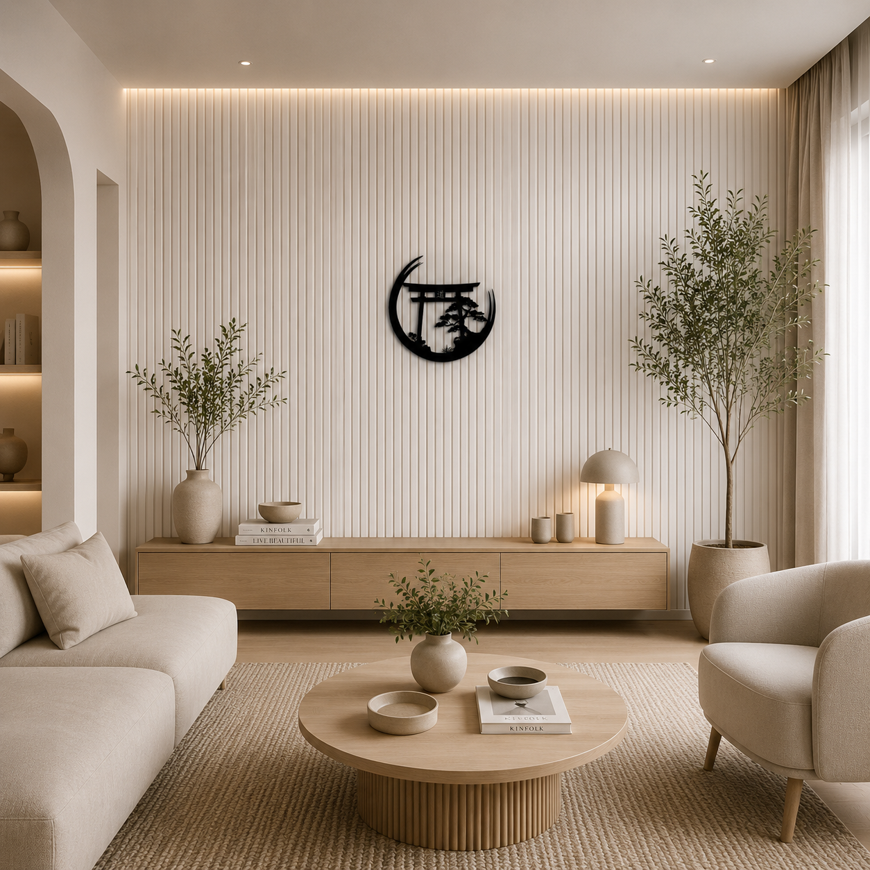 DEVULE™ Zen Gate Metal Wall Art