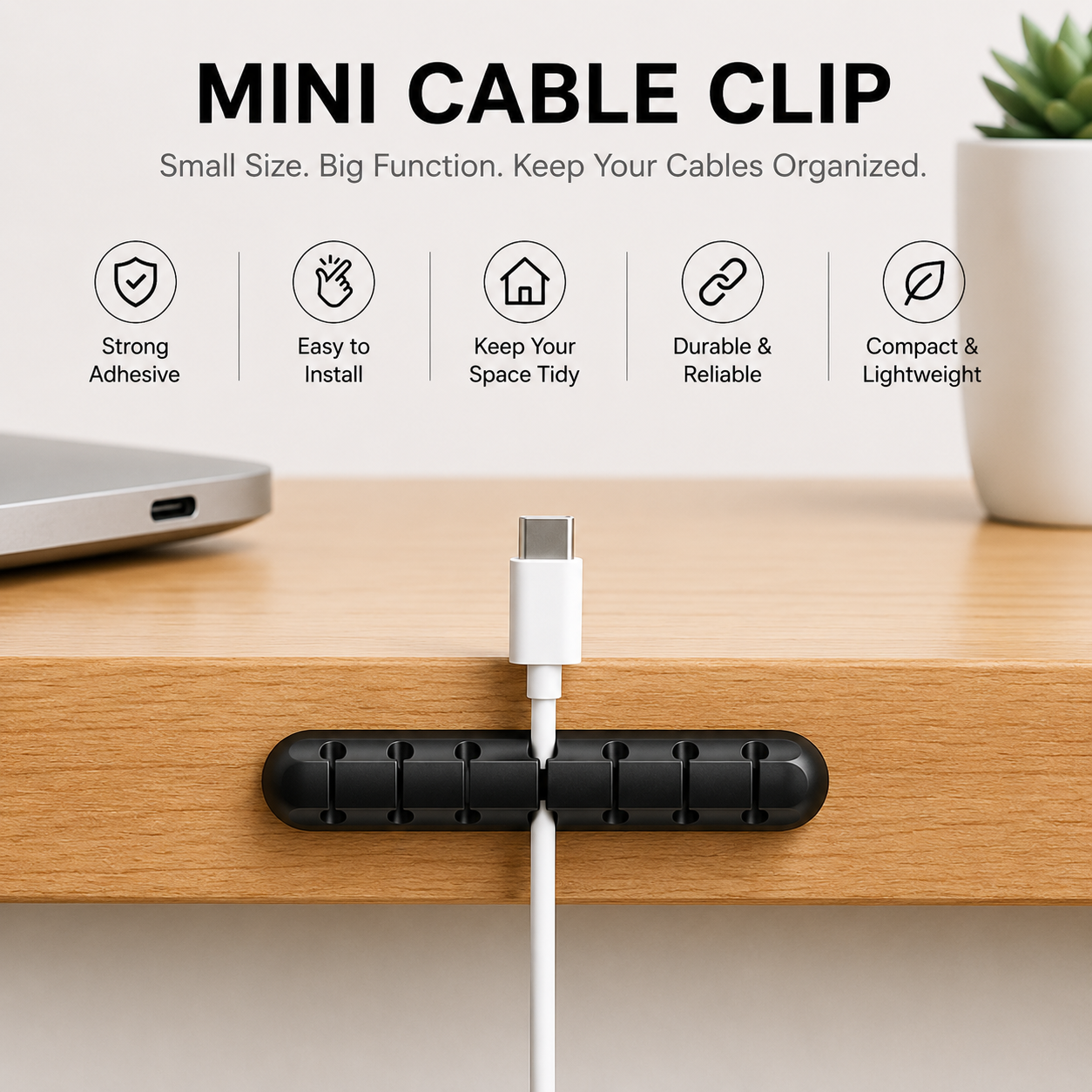 DEVULE™ CableFlow Desk Organizer