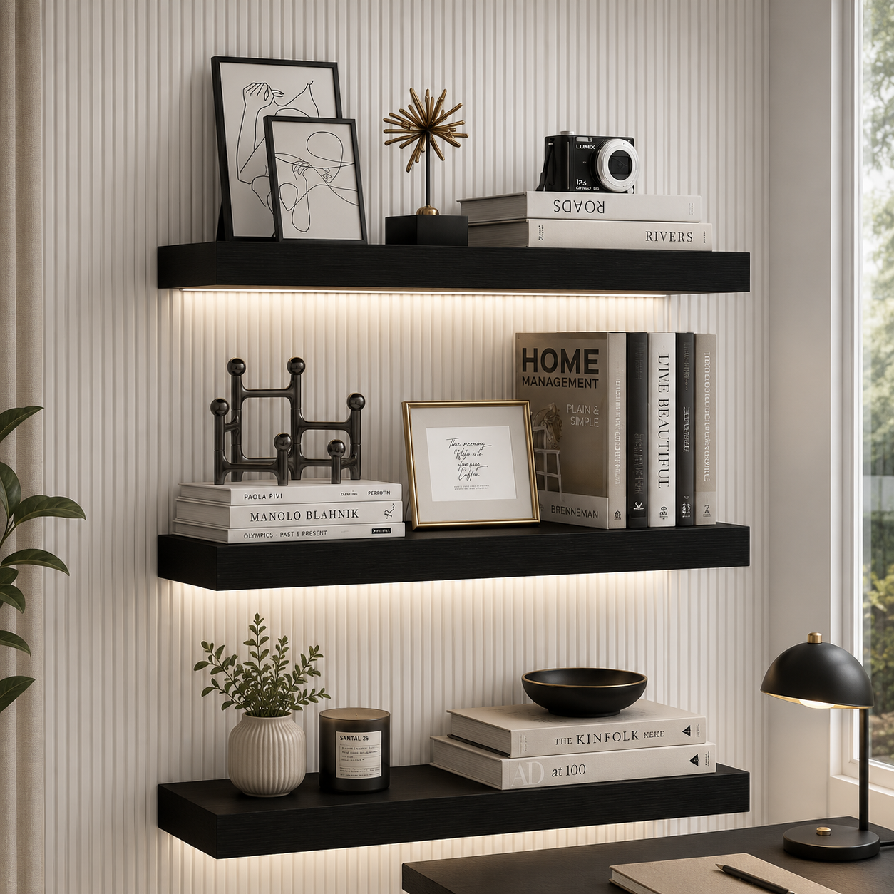 DEVULE™ LUXEGLOW FLOATING SHELF COLLECTION