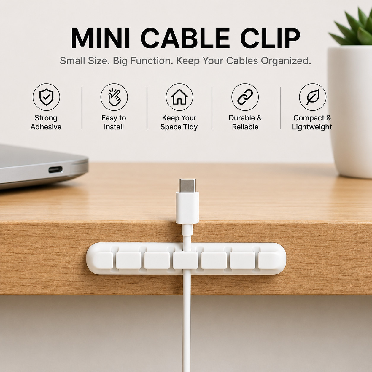 DEVULE™ CableFlow Desk Organizer