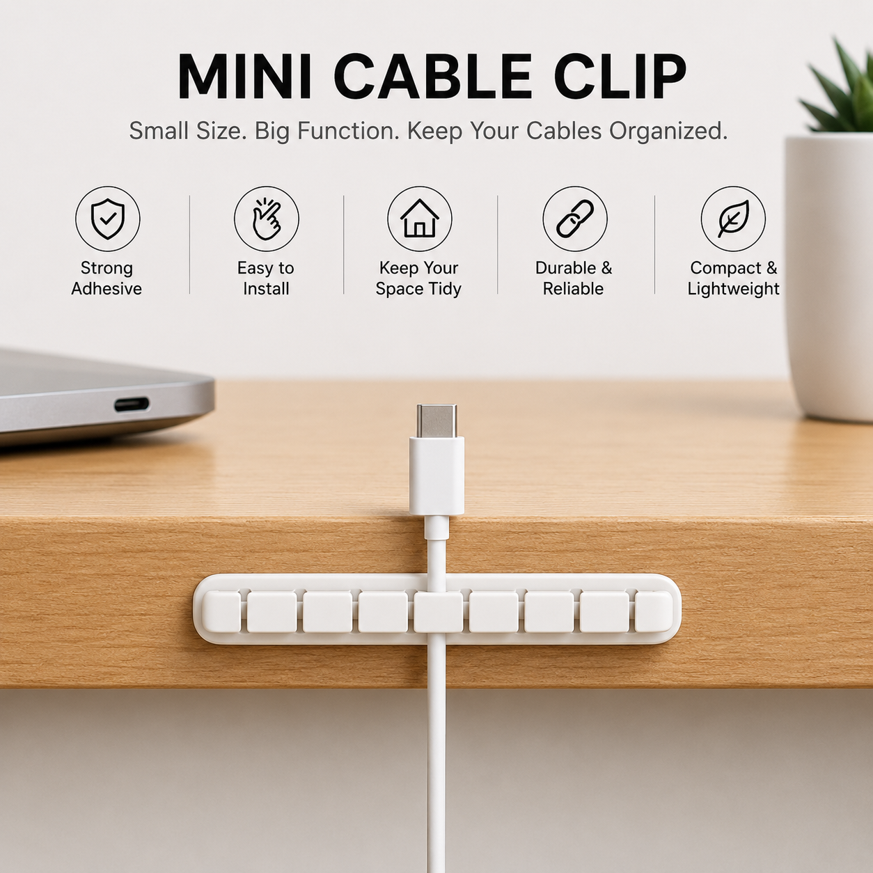DEVULE™ CableFlow Desk Organizer